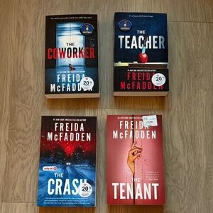 Freida McFadden Book Set - Red, Blue, Black Covers